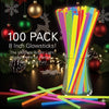 Christmas Glow Sticks 100pcs, 8" Glow in the Dark Holiday Gift Toys, Neon Bracelet & Necklaces Glow Toy Gifts for Kids, Christmas Party & Party Favors