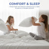 Memory Foam Pillow, Breathable Adjustable Firm Pillow with Shredded Memory Foam Fill, Supportive Pillows for Back & Side Sleepers with Washable Cover
