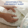 Memory Foam Pillow, Breathable Adjustable Firm Pillow with Shredded Memory Foam Fill, Supportive Pillows for Back & Side Sleepers with Washable Cover