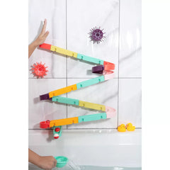 Interactive Bathtub Slide Set and Baby Shower Sprayer Toy Bundle – Fun Bath Toys for Toddlers, Educational and Durable Water Play Set