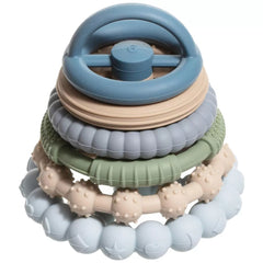 Premium Silicone Teethers Stacking Toy, Interactive and Fun Baby Stacking Toys, Teeth Soothing for 6-12 Month Teething Toys