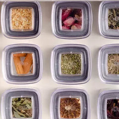 3 Tier Spice Rack Organizer with Airtight Spice Jars 5oz, 13 Piece Clear Spice Holder and Seasoning Organizer for Countertop, Cabinet, Kitchen, Pantry