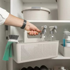 OU Cleaning Caddy, Cleaning Supplies Storage Organizer Bucket with Handle