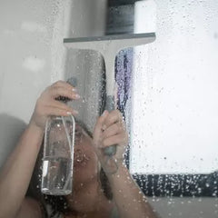 OU Multipurpose Silicone Squeegee for Windows, Shower & Glass – Lightweight Multipurpose Cleaner with Non-Slip Handle & Hanging Loop