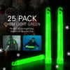 Christmas Glow Sticks, 6" Glow in the Dark Gift Toys & Party Favors for Kids, 12Hr Use Light Stick Toy, Christmas Holiday Gifts & Emergency Use, 25Pcs