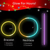 Christmas Glow Sticks 100pcs, 8" Glow in the Dark Holiday Gift Toys, Neon Bracelet & Necklaces Glow Toy Gifts for Kids, Christmas Party & Party Favors
