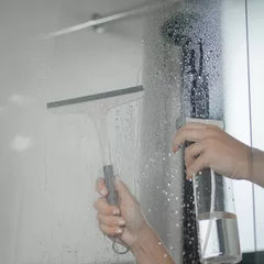 OU Multipurpose Silicone Squeegee for Windows, Shower & Glass – Lightweight Multipurpose Cleaner with Non-Slip Handle & Hanging Loop