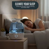 Cool Mist Humidifiers for Bedroom- 2.2L Quiet Ultrasonic, 360° Rotating Nozzle, Adjustable Mist, Auto Shut-Off, Filter-Free for Large Rooms