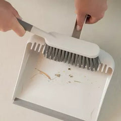 OU Flow Hand Broom with Dust Pan Set, Home Cleaning Brush and Dustpan Combo