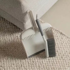 OU Flow Hand Broom with Dust Pan Set, Home Cleaning Brush and Dustpan Combo