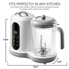 Baby Food Maker and Steamer, Baby Blender, Baby Food Processor - Compact Baby Food Steamer and Blender for Healthy Homemade Meals