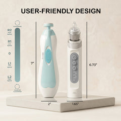 Nasal Aspirator & Electric Baby Nail Trimmer – Safe, Gentle, and Versatile Baby Grooming Set with Soothing Music