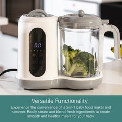 Baby Food Maker and Steamer, Baby Blender, Baby Food Processor - Compact Baby Food Steamer and Blender for Healthy Homemade Meals