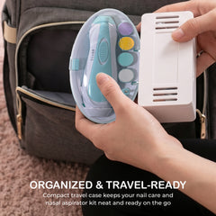Nasal Aspirator & Electric Baby Nail Trimmer – Safe, Gentle, and Versatile Baby Grooming Set with Soothing Music