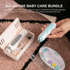 Nasal Aspirator & Electric Baby Nail Trimmer – Safe, Gentle, and Versatile Baby Grooming Set with Soothing Music