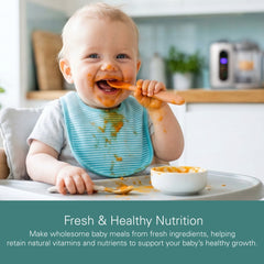 Baby Food Maker and Steamer, Baby Blender, Baby Food Processor - Compact Baby Food Steamer and Blender for Healthy Homemade Meals