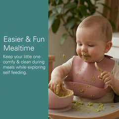 Sperric Silicone Baby Bibs Soft Durable, Easy-to-Clean Feeding Bibs for Babies and Toddlers