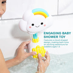 Interactive Bathtub Slide Set and Baby Shower Sprayer Toy Bundle – Fun Bath Toys for Toddlers, Educational and Durable Water Play Set
