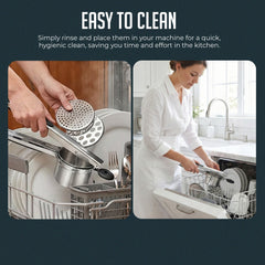 15oz Potato Ricer, Heavy Duty Stainless Steel Potato Masher and Ricer Kitchen Tool, Nonslip Handle, Press and Mash Kitchen Gadget