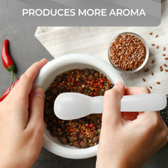 Classic Granite Mortar & Pestle Set – Durable Grinding Bowl for Fresh Spices, Herbs, and Seeds