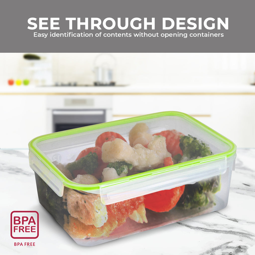 12-Piece Food Storage Container Set Click-and-Lock Containers BPA-Free ...