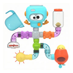 Build & Splash Bath Pipe Toys – Fun DIY Water Construction Set with Valves & Tubing, STEM Learning Sensory Wall Bath Toys for Toddlers & Kids