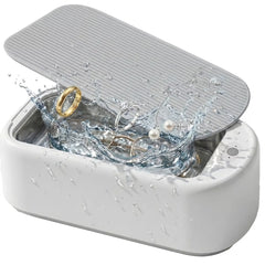 Portable Ultrasonic Jewelry Cleaner, Deep-Cleaning Machine for Eyeglasses, Watches, Dentures, Rings, Blades & More, Lightweight and Durable
