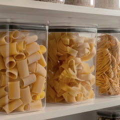 OU Airtight Food Storage Container 3.7qt, BPA Free Clear Plastic Food Storage Container with Leak Proof Lid, Stackable Kitchen Pantry Organizer