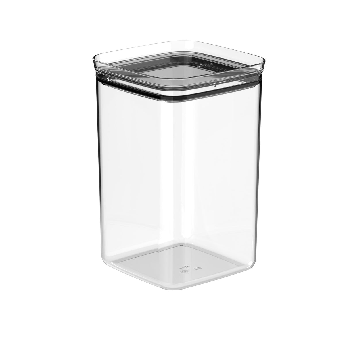 OU Airtight Food Storage Container 3.7qt, BPA Free Clear Plastic Food Storage Container with Leak Proof Lid, Stackable Kitchen Pantry Organizer