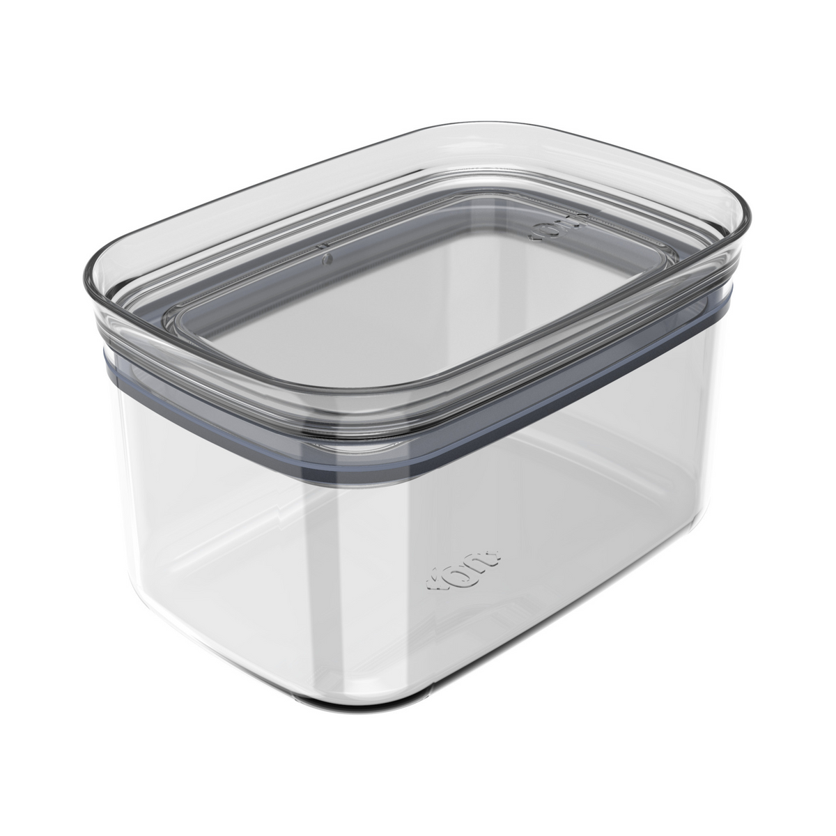 OU Airtight Food Storage Container 2.8cup, BPA Free Clear Plastic Food Storage Container with Leak Proof Lid, Stackable Kitchen Pantry Organizer