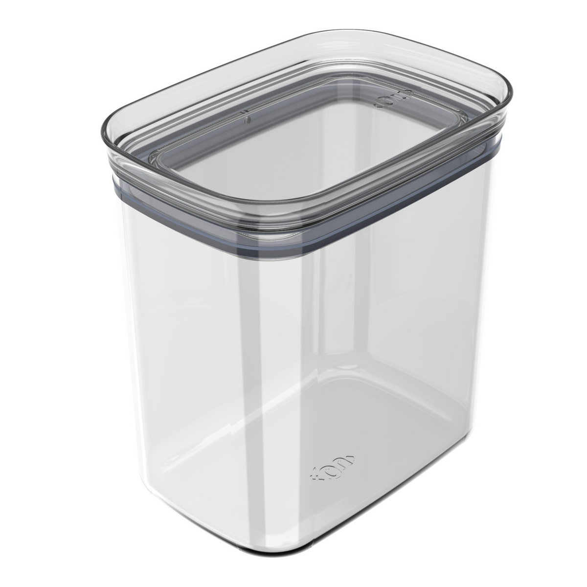 OU Airtight Food Storage Container 6.3 cup, BPA Free Clear Plastic Food Storage Container with Leak Proof Lid, Stackable Kitchen Pantry Organizer