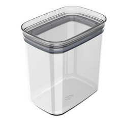 OU Airtight Food Storage Container 6.3 cup, BPA Free Clear Plastic Food Storage Container with Leak Proof Lid, Stackable Kitchen Pantry Organizer