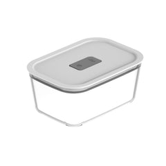 OU Glass Food Storage Container 5 Cup - Oven, Microwave, Freezer & Dishwasher Safe, Airtight Leak Proof Lid with Microwave Valve, Stackable Glass Jar