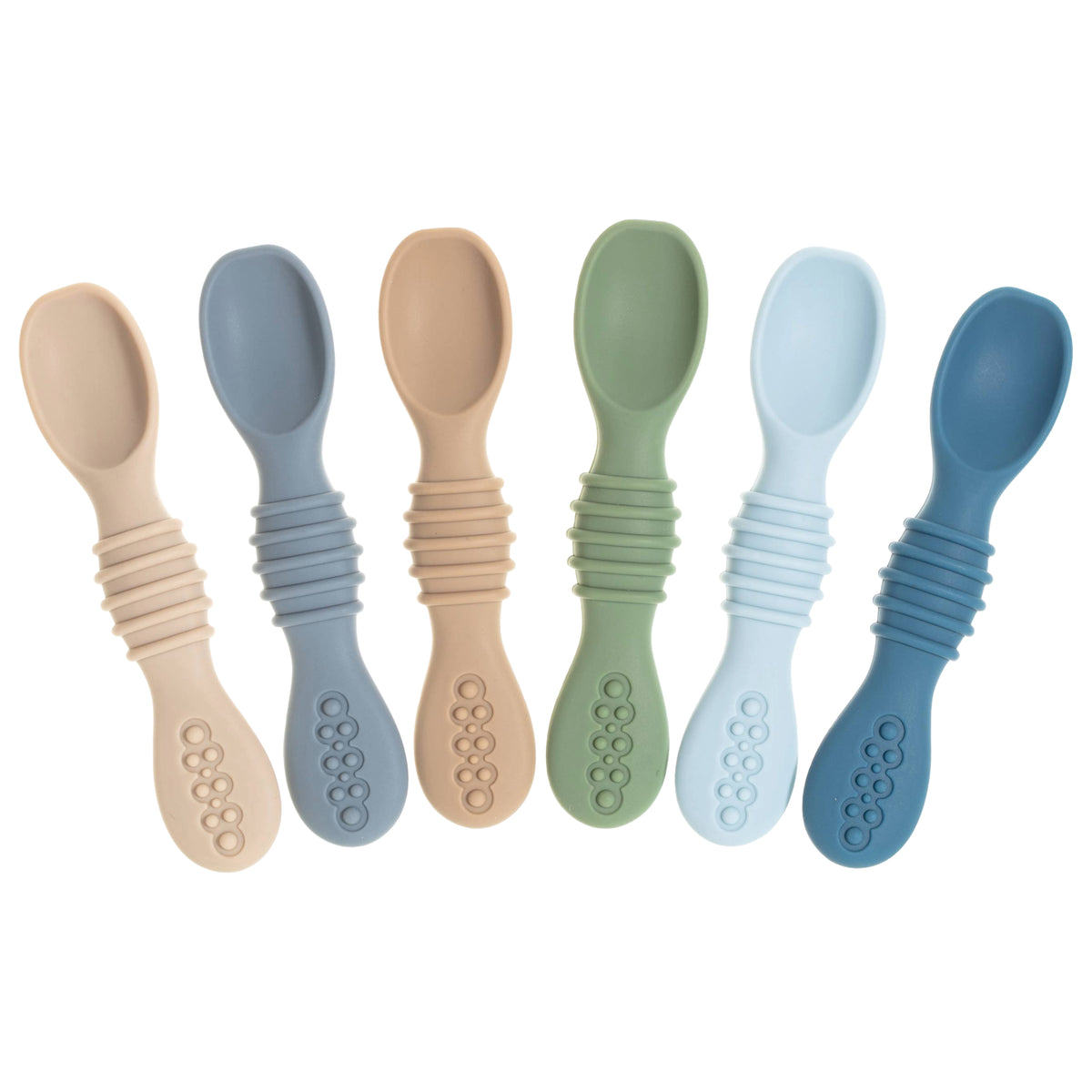 Sperric Baby Spoons Self Feeding Spoons - 6+ Months, Infant Spoons First Stage, Baby Led Weaning BPA Free Teething Spoons