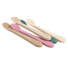 Baby Spoons - Infant Spoons First Stage - Silicone Baby Spoon For Self Feeding - First Stage Baby Feeding Spoon Set Gum Friendly - BPA Free