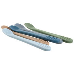 Baby Spoons - Infant Spoons First Stage - Silicone Baby Spoon For Self Feeding - First Stage Baby Feeding Spoon Set Gum Friendly - BPA Free