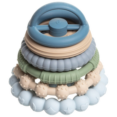 Premium Silicone Teethers Stacking Toy, Interactive and Fun Baby Stacking Toys, Teeth Soothing for 6-12 Month Teething Toys