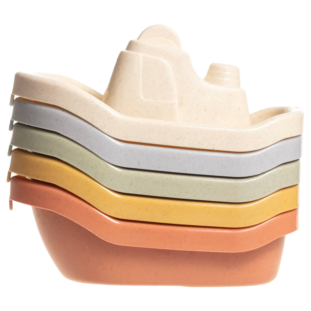 5 PCS Floating Boat Bath Toys for Babies & Toddlers, Mold-Free Bath Toy Set for 1-3 Year Old, Water Table Toys, Fun & Educational Bath Toys for Kids
