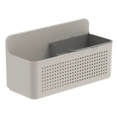 OU Hanging Sink Organizer, Self-Adhesive Caddy with Removable Sponge Tray, Space Saving Wall Mounted Kitchen Storage Organizer