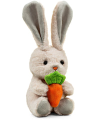 Easter Baby Plush Bunny Holding Carrot - Plush Bunny Sensory Easter Decorations Toy for Newborns and Infants Plushie Easter Toys