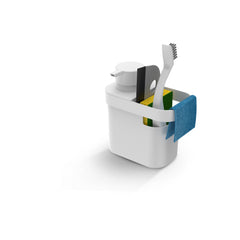 OU Kitchen Sink Organizer 3pc Set, Dish Drying Rack, Cutlery Drainer & Soap Dispenser Caddy with Sponge Holder, Countertop Dish Drainer & Strainer