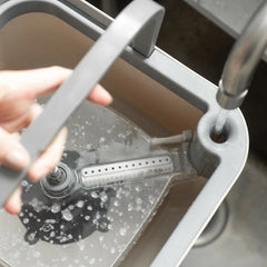 OU Spin Mop with Clean Dirty Water Separation Bucket, 360° Rotating Mop Bucket with Extra Refill Included and Extendable Stainless Steel Handle