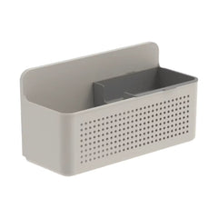 OU Hanging Sink Organizer, Self-Adhesive Caddy with Removable Sponge Tray, Space Saving Wall Mounted Kitchen Storage Organizer