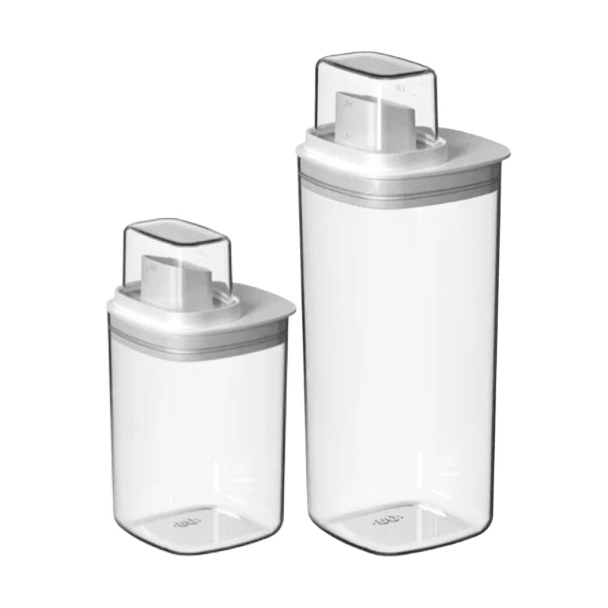 OU Liquid Soap & Laundry Detergent Dispenser Set, 34oz & 50oz Airtight Laundry Soap Dispenser with Measuring Cap, Laundry Detergent Organizer, 2 Pack