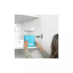 OU Laundry Detergent Dispenser & Wall-Mounted Storage Organizer Set, 2 Pack 77oz Liquid Soap Dispensers with Measuring Cap & Hanging Storage Organizer