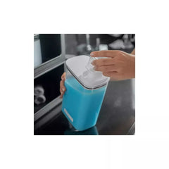 OU Laundry Detergent Dispenser & Wall-Mounted Storage Organizer Set, 2 Pack 77oz Liquid Soap Dispensers with Measuring Cap & Hanging Storage Organizer
