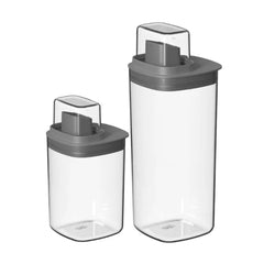 OU Liquid Soap & Laundry Detergent Dispenser Set, 34oz & 50oz Airtight Laundry Soap Dispenser with Measuring Cap, Laundry Detergent Organizer, 2 Pack