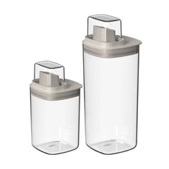 OU Liquid Soap & Laundry Detergent Dispenser Set, 34oz & 50oz Airtight Laundry Soap Dispenser with Measuring Cap, Laundry Detergent Organizer, 2 Pack