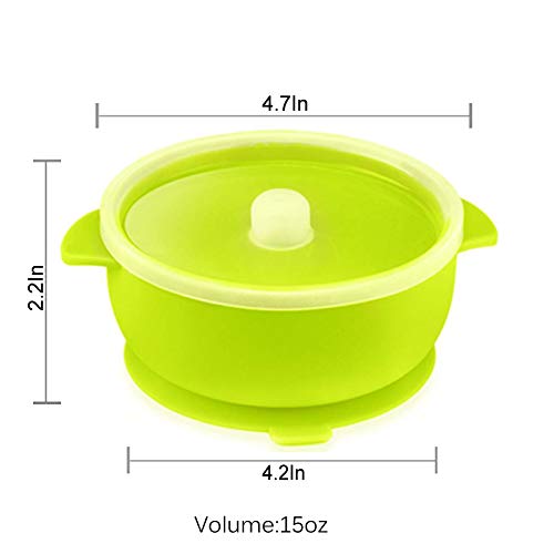 Sperric Silicone Suction Baby Bowl with Lid - BPA Free - 100% Food Gra –  Sperric Little World