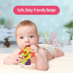 Baby Teething Toys for Newborn, Infants 0-6 Months Silicone Teethers for Babies 6-12 Months BPA Free (3 Pack & Ring)